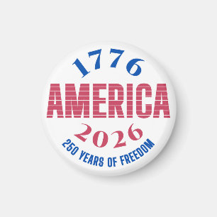 Íman 1776 AMÉRICA 2026 250 anos liberdade