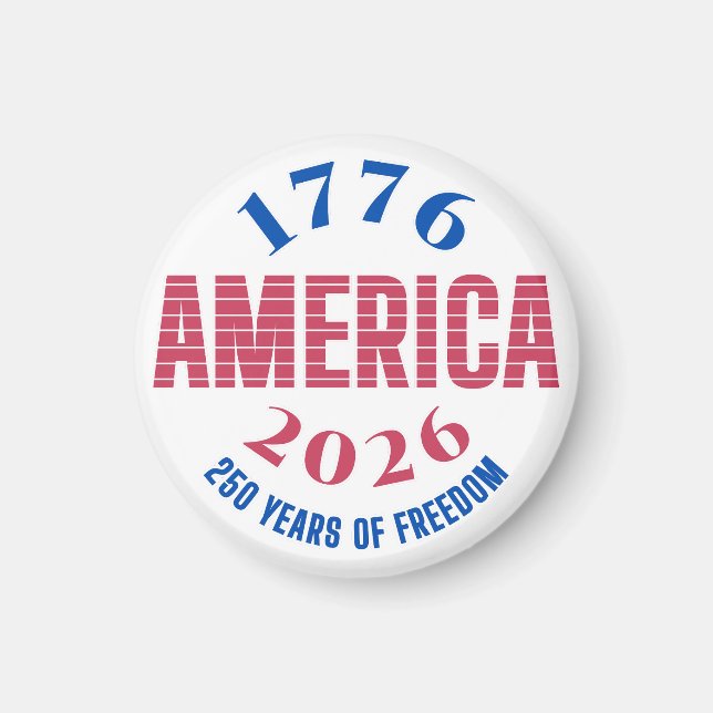 Íman 1776 AMÉRICA 2026 250 anos liberdade  (Frente)