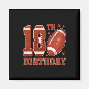 Íman 18º Aniversário Tema de Futebol de 18 Anos
