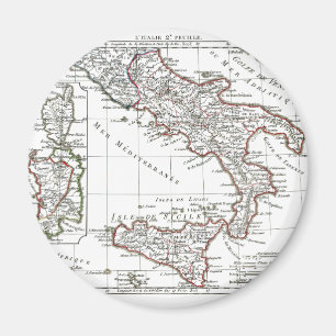 Íman 1806 mapa - L'Italie (Sul)