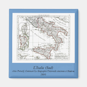 Íman 1806 mapa - L'Italie (Sul)