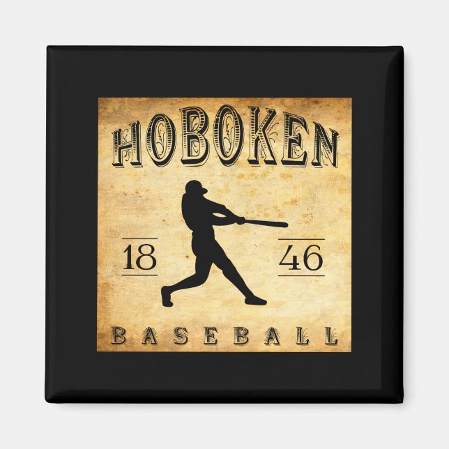 Íman 1846 Hoboken New Jersey Baseball  (Frente)