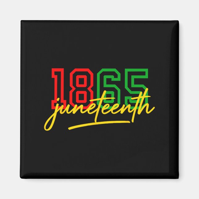 Íman 1865 juneteenth celebra a liberdade afro-americana (Frente)
