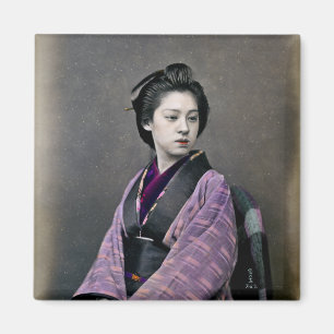 Íman 1870 Linda Mulher Japonesa