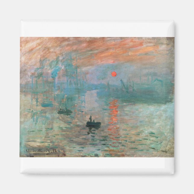 Íman 1872 Claude Monet (Frente)