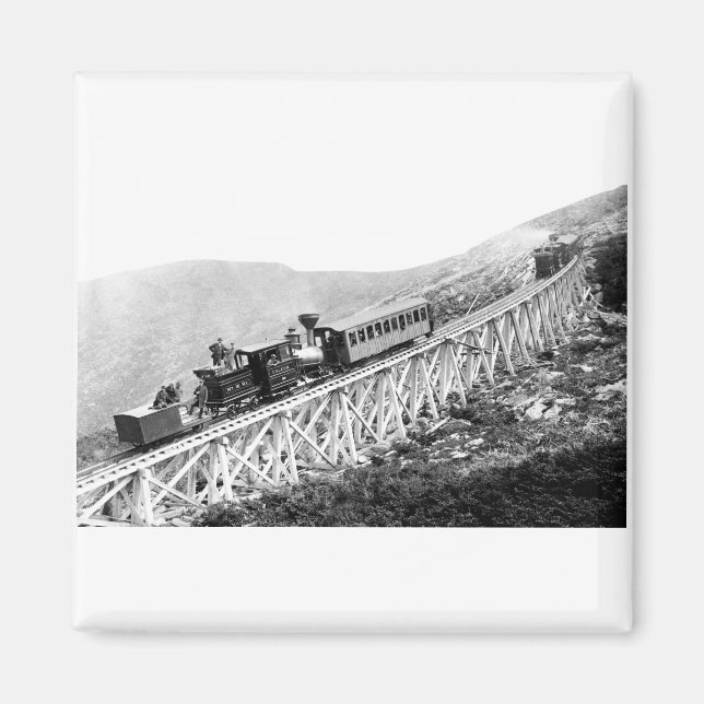 Íman 1880 Comboios de passageiros no trabalho (Frente)