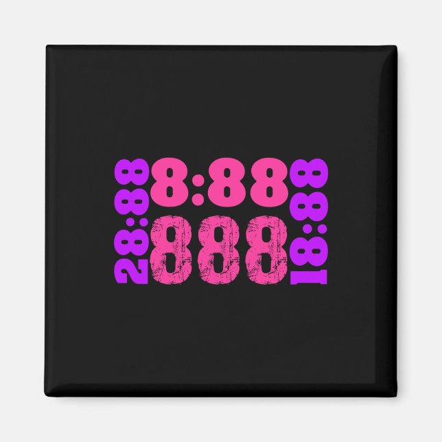 Íman 1888.888 Números de anjo 888 (Frente)