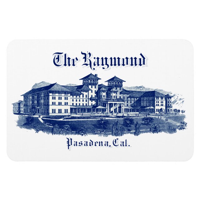 Íman 1901 Raymond Hotel Pasadena Califórnia (Horizontal)