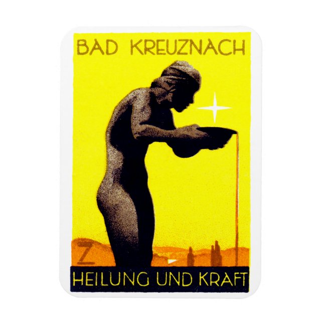 Íman 1920 Bad Kreuznach Alemanha (Vertical)