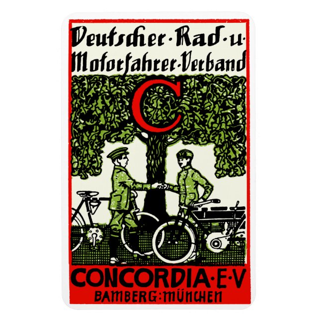 Íman 1925 Clube Alemão de Bicicletas e Motocicletas (Vertical)