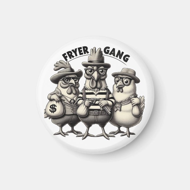 Íman "1930s Chicken Robbers" Magnet (Frente)