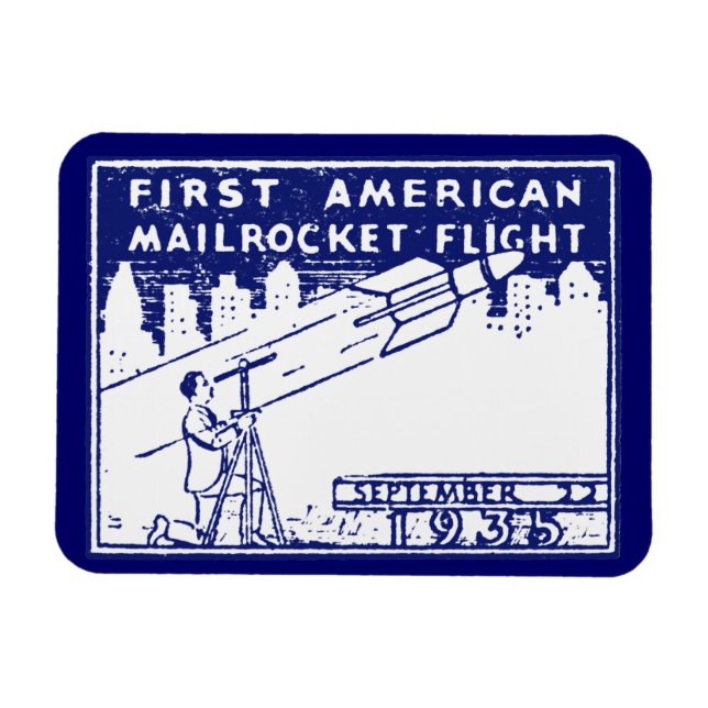 Íman 1935 American Rocket Mail (Horizontal)
