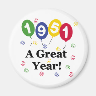 Íman 1951 A Ano Excelente Aniversário