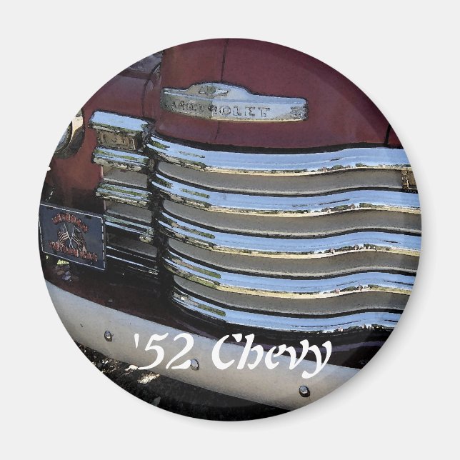 Íman 1952 Vintage Chevy Truck Grill - Magnet (Frente)