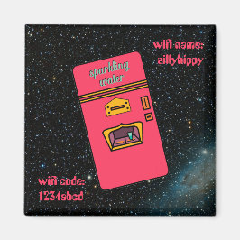 Íman 1960 Retro-frigorífico no espaço