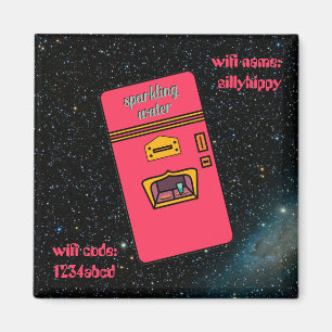 Íman 1960 Retro-frigorífico no espaço