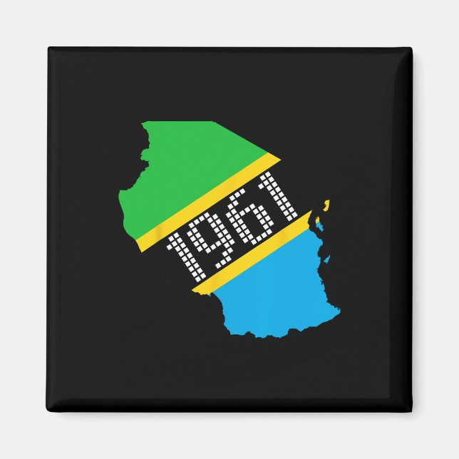 Íman 1961 Dia da Independência da Bandeira da Tanzânia  (Frente)