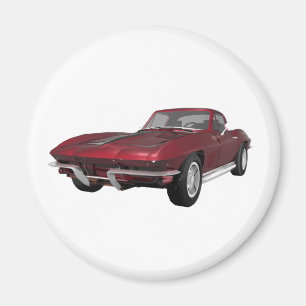 Íman 1967 Corvette: Carro desportivo: Candy Apple Finis