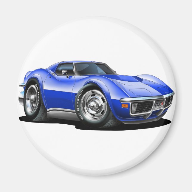 Íman 1968-72 Carro Azul Corvette (Frente)