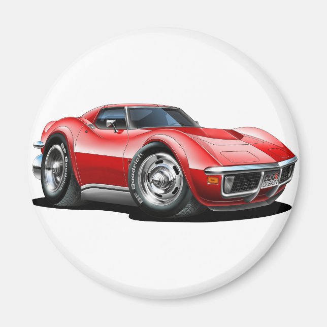 Íman 1968-72 Carro Vermelho Corvette (Frente)