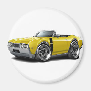 Íman 1968 Convertible Amarelo-Preto dos velhos 442