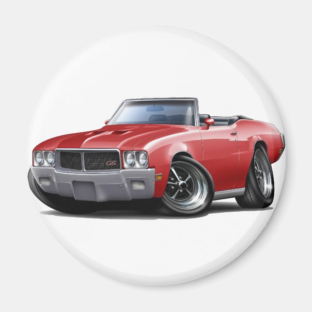 Íman 1970-72 Vermelho GS Buick convertível (Frente)