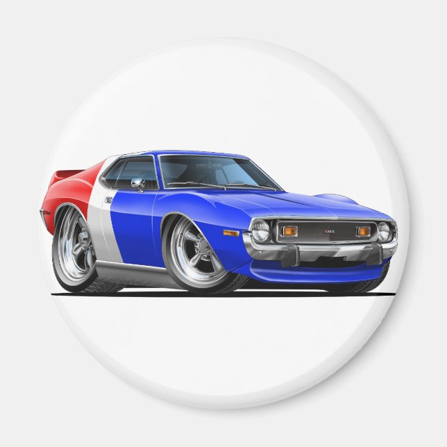 Íman 1971-72 Javelin Red White Blue Car (Frente)