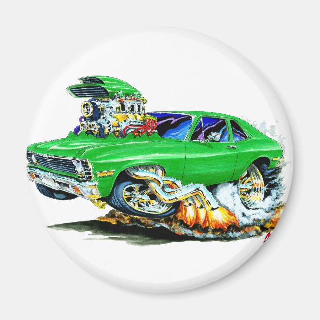 Íman 1971-74 Carro Verde Nova (Frente)