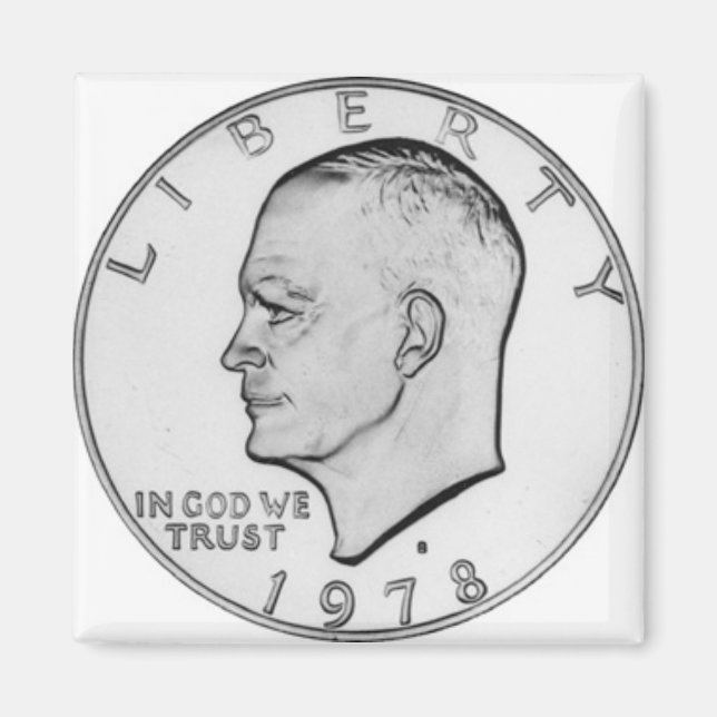 Íman 1978 Dollar, Eisenhower, produtos (Frente)