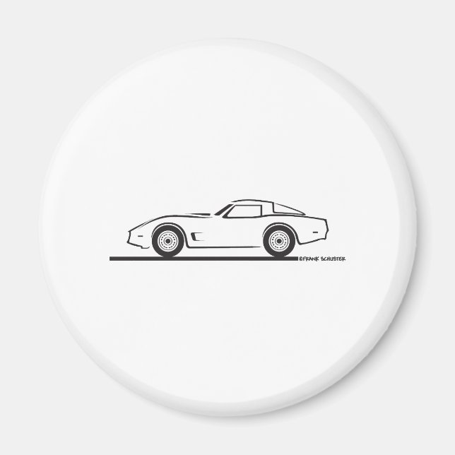 Íman 1980-82 Chevrolet Corvette (Frente)