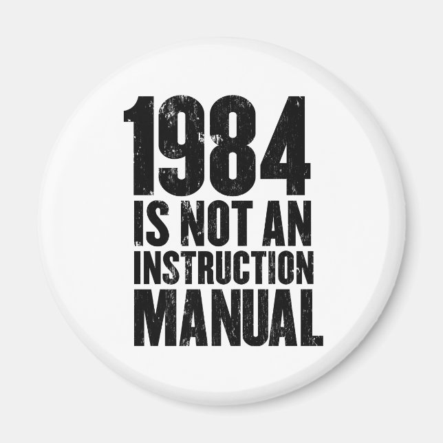 Íman 1984 não é um ímã manual de instruções (Frente)