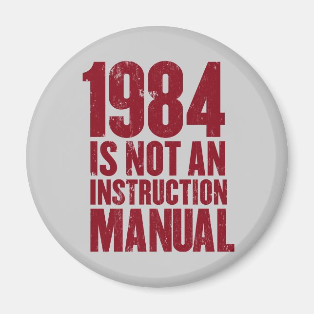 Íman 1984 não é um ímã manual de instruções (Frente)