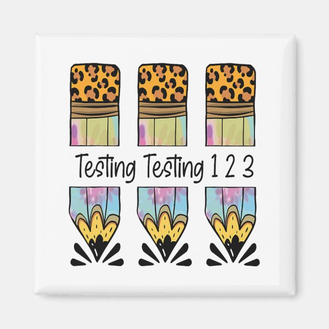 Íman 1 2 3 Teste do dia do camisa de teste Teste Teste  (Frente)