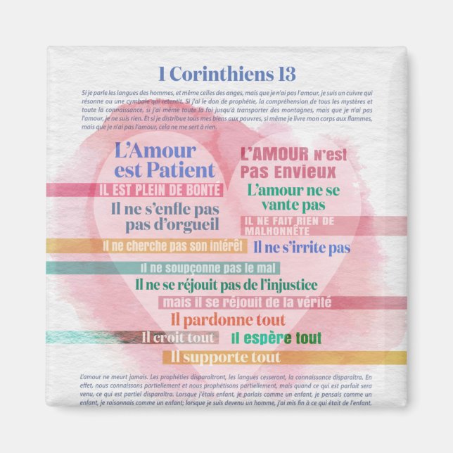 Íman 1 Corinthiens 13, Hymne à l’Amour (Frente)