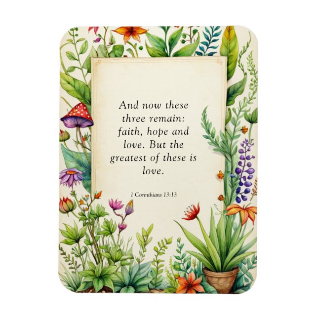 Íman 1 Corintianos 13:13 Bíblia Cristã Verso (Vertical)