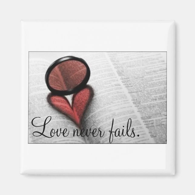 Íman 1 Corintianos 13:8 (Frente)