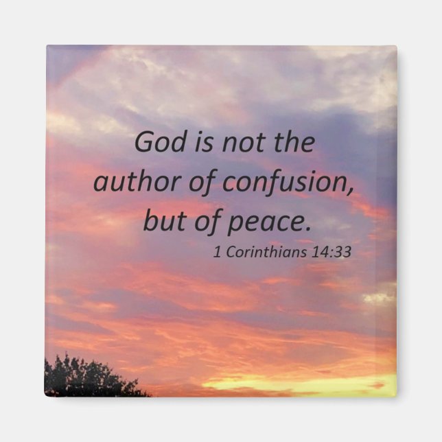 Íman 1 Corintianos 14:33 (Frente)