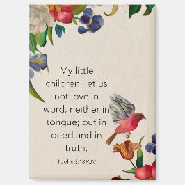 Íman 1 John 3:18 KJV