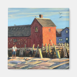 Íman #1 Shack de Pesca de Rockport de Motif Cênico