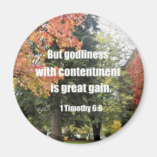 Íman 1 Timothy 6:6 Mas Deus com contentamento é