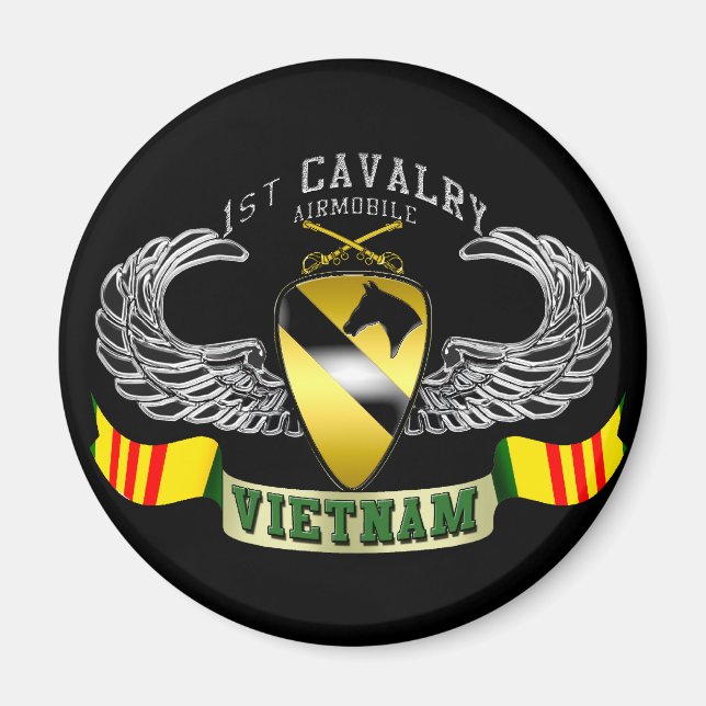Íman 1rua de cavalaria-Airmobile, Vietname (Frente)