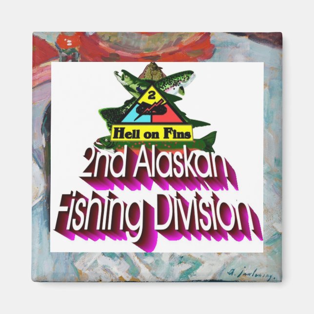 Íman 2ª Divisão de Pesca do Alasca Inferno nas Barbatan (Frente)