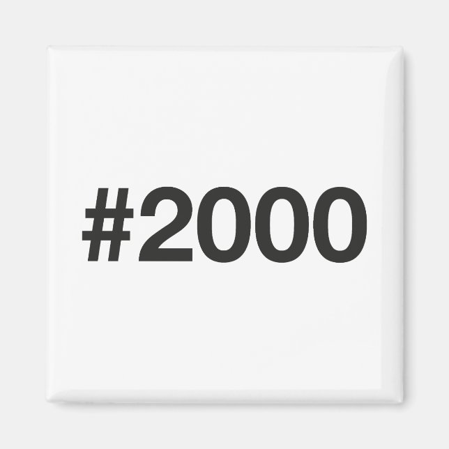 Íman 2000 Hashtag 25 Aniversário de Aniversário (Frente)