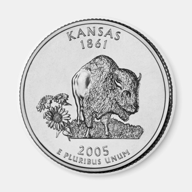 Íman 2005 do Kansas State Quarter (Frente)
