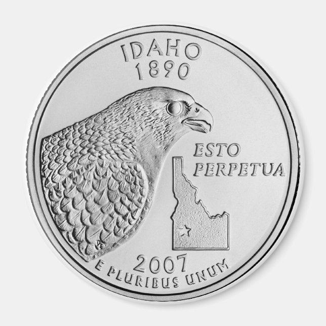 Íman 2007 no Idaho State Quarter (Frente)