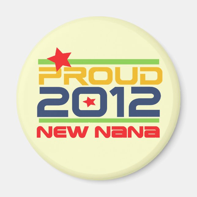 Íman 2012 t-shirt e presentes orgulhosos de Nana (Frente)