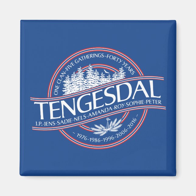 Íman 2016 Tengesdal Reunion Magnet (Frente)