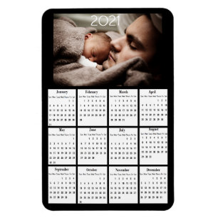 Íman 2021 Mini Calendar Refrigerador