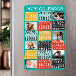 Íman 2023 Ano Calendário Mensal Colagem de Fotos Modern<br><div class="desc">Este calendário mensal personalizado de 2023 anos tem um visual geométrico moderno do século médio com blocos de cores assimétricos e tipografia de estilo papel recortado. Use as modelos fáceis para adicionar seis de suas fotos favoritas (trabalho horizontal melhor, mas todas as formas se ajustarão automaticamente para ajustado dos quadros)....</div>