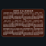 Íman 2023 Ano Calendário Mensal Madeira Marrom Grãos Si<br><div class="desc">Este ímã flexível do calendário para 2023 anos mostra os dias da semana para cada mês em branco num design de fundo castanho com um ligeiro efeito de grãos de madeira. É o calendário mensal de ímãs flexível perfeito se você está procurando uma sensação um pouco rústica, mas profissional. Saiba...</div>